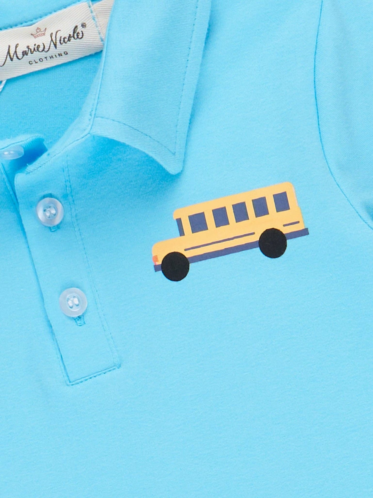 School Bus Polo Outfit set