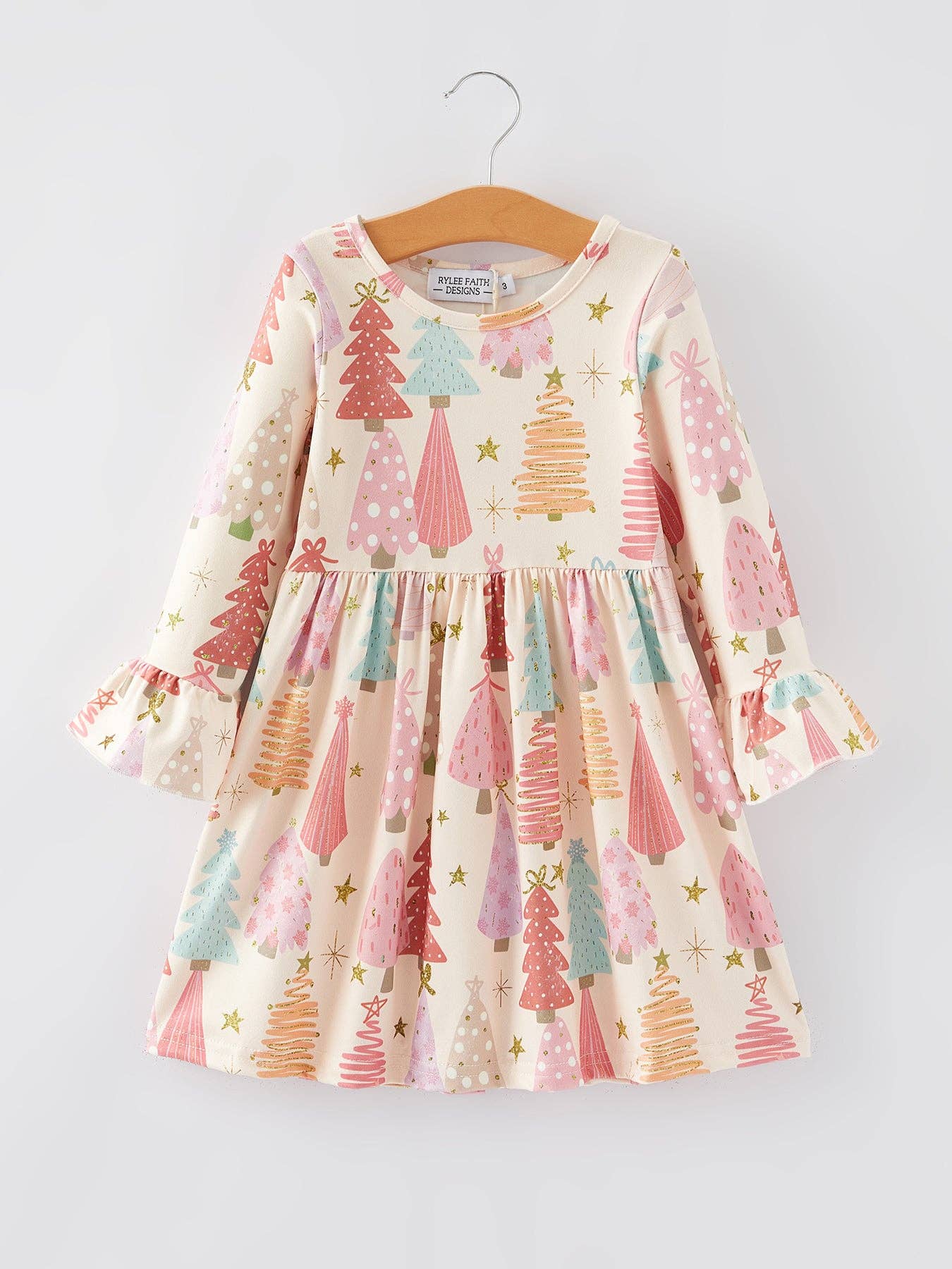 Christmas Gingerbread Print Girls Dress 2 Christmas Gingerbread Print Girls Dress 2