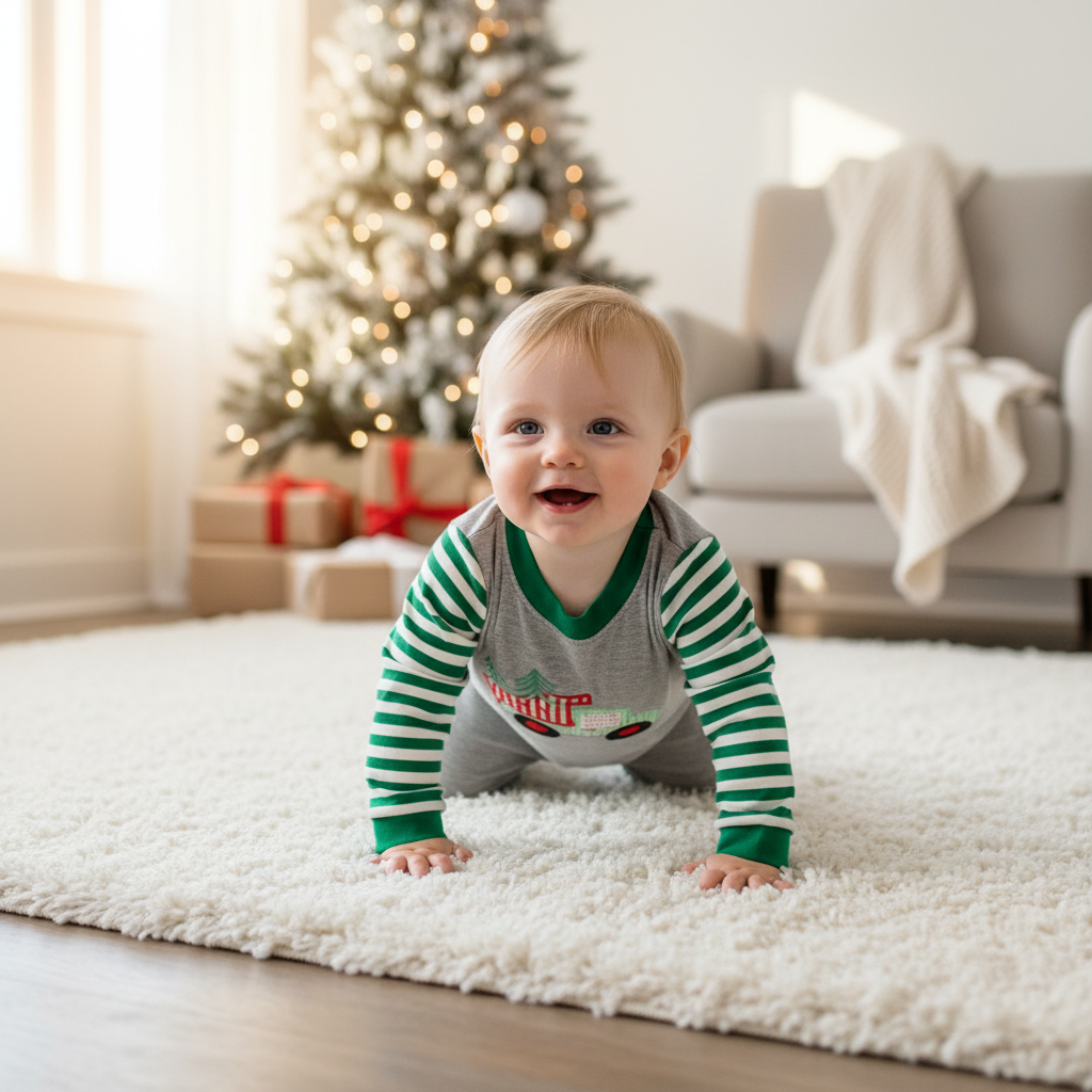 Christmas truck romper