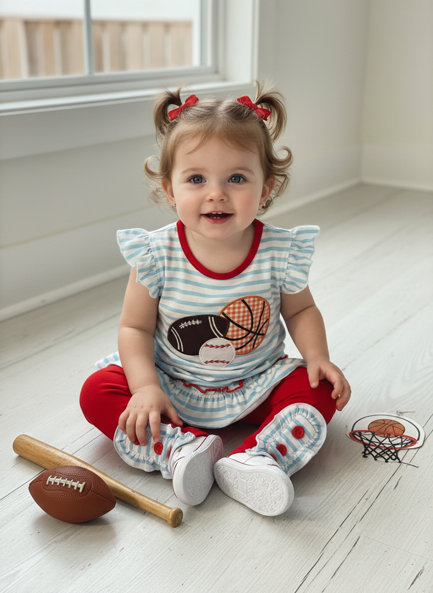 Game day ruffled set