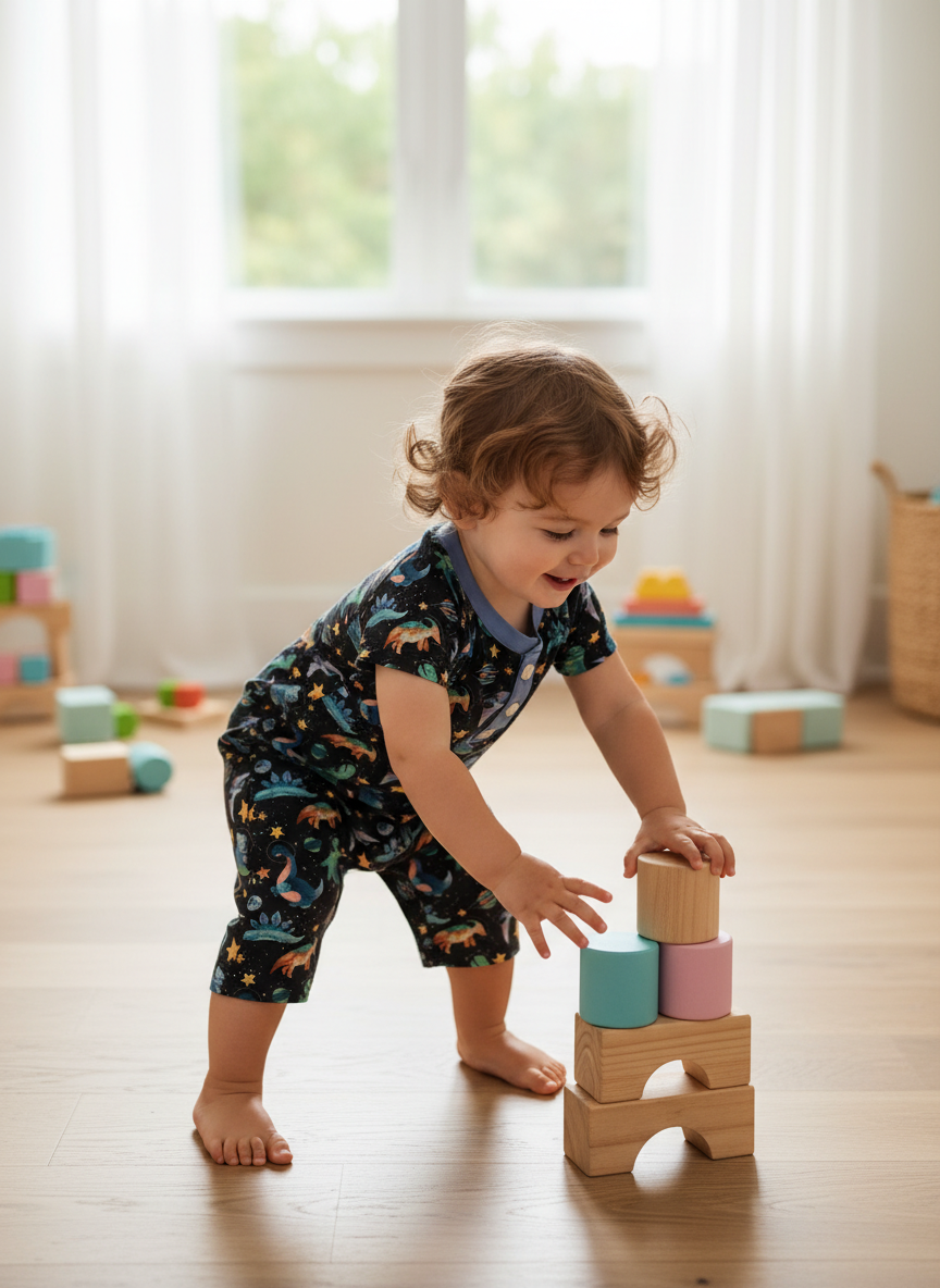 Pete and Lucy dino romper