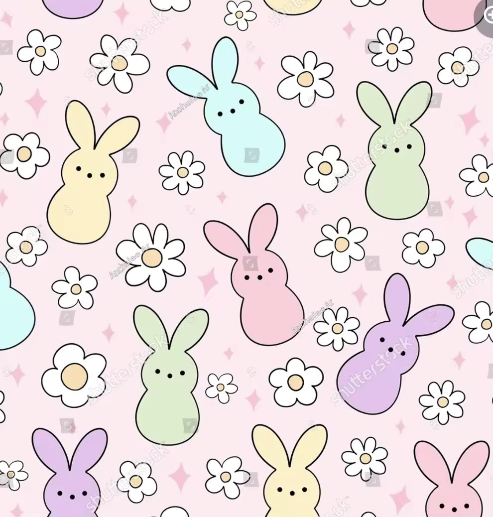 Bamboo rabbit pastel twirl dress with snaps