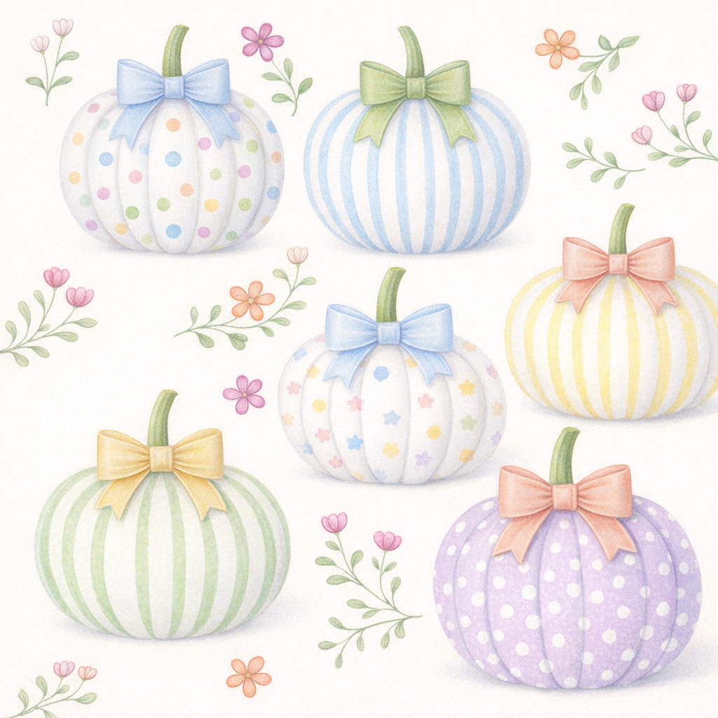 Pastel Pumpkins, yes please Bamboo Zippie
