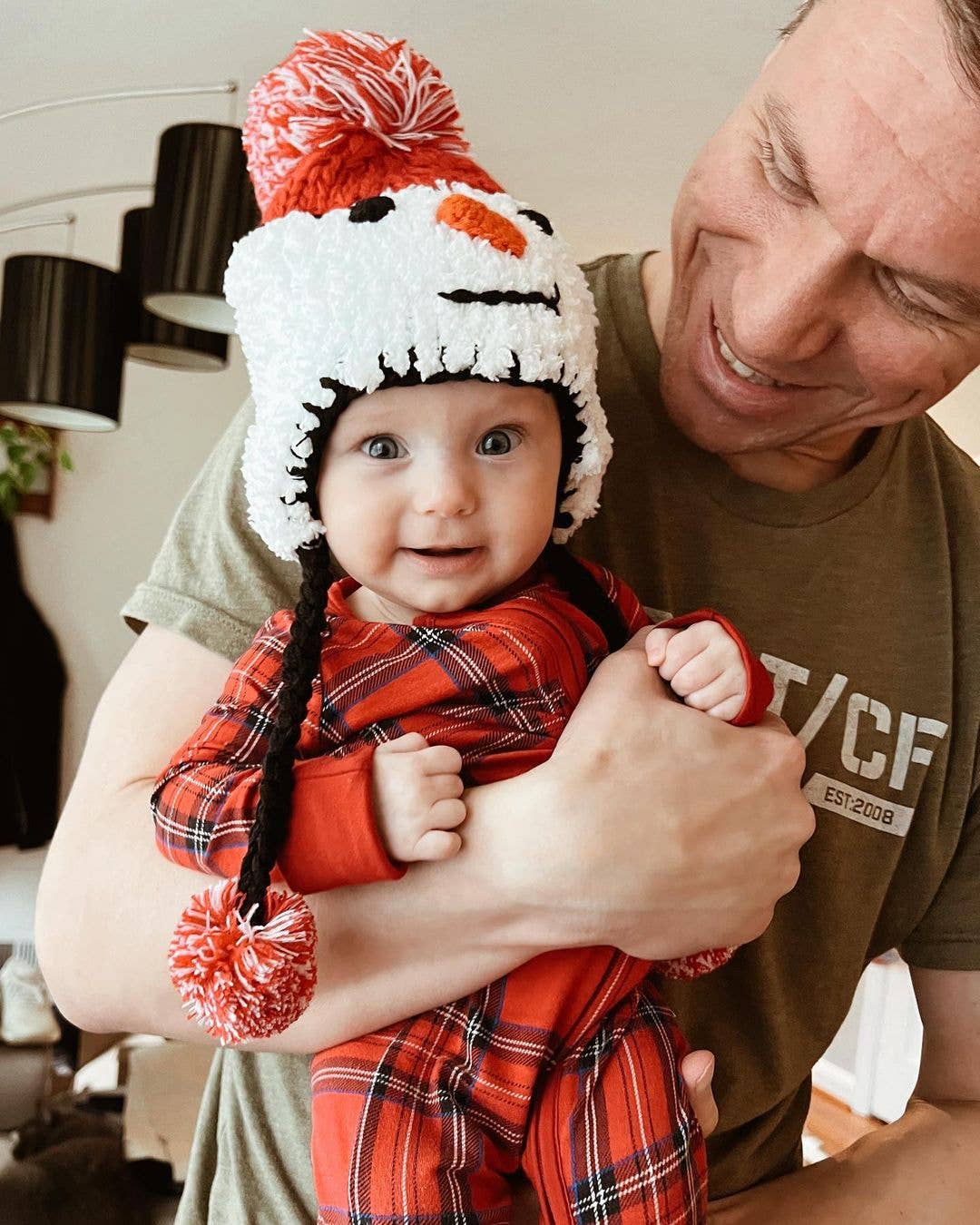 Snowman Beanie Hat Baby & Kids