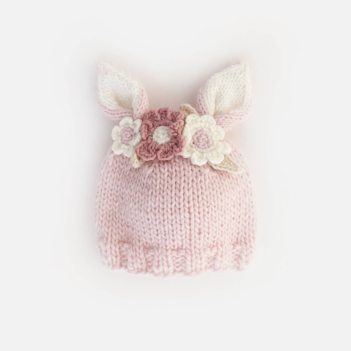 Flower Bunny Beanie Blush Mono Beanie Baby & Kids