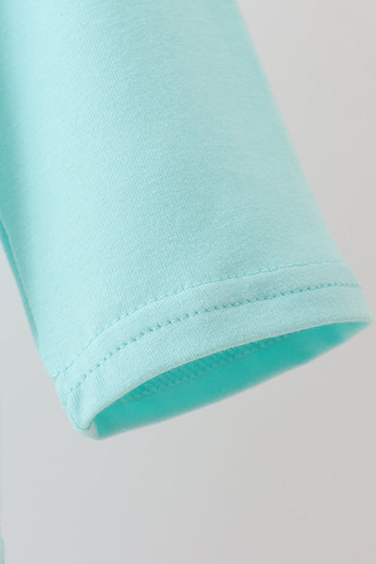 Long sleeve applique gingerbread top