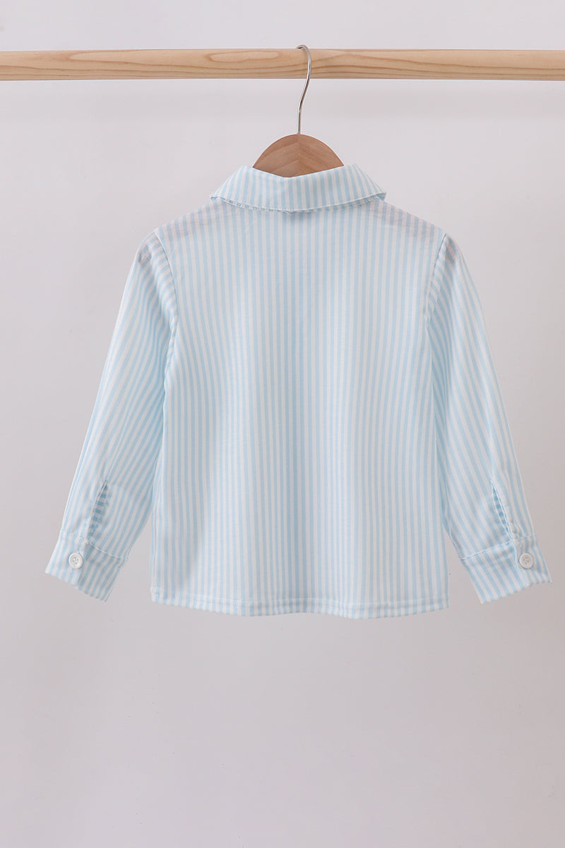 Christmas t reen embroidered long sleeve shirt