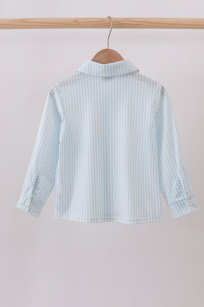 Christmas t reen embroidered long sleeve shirt