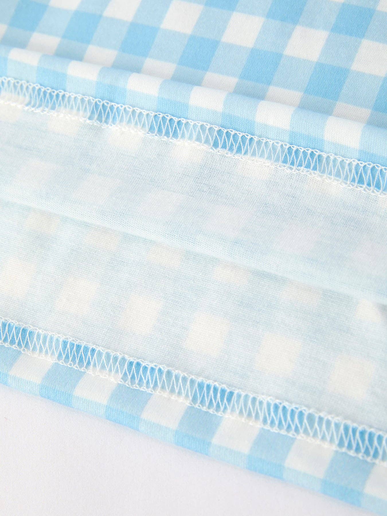 Halloween Pumpkin Embroidery Smocking Blue Plaid Dress