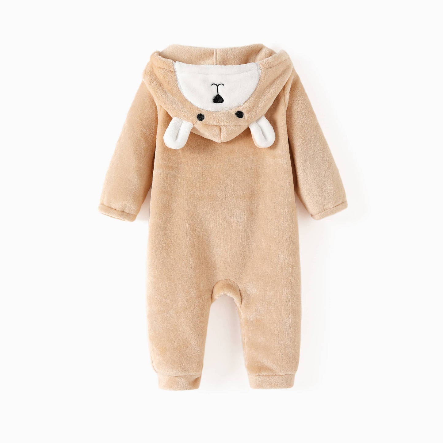 Baby Boy/Girl Fleece 3D Bear Zip-up Hooded Jumpsuit