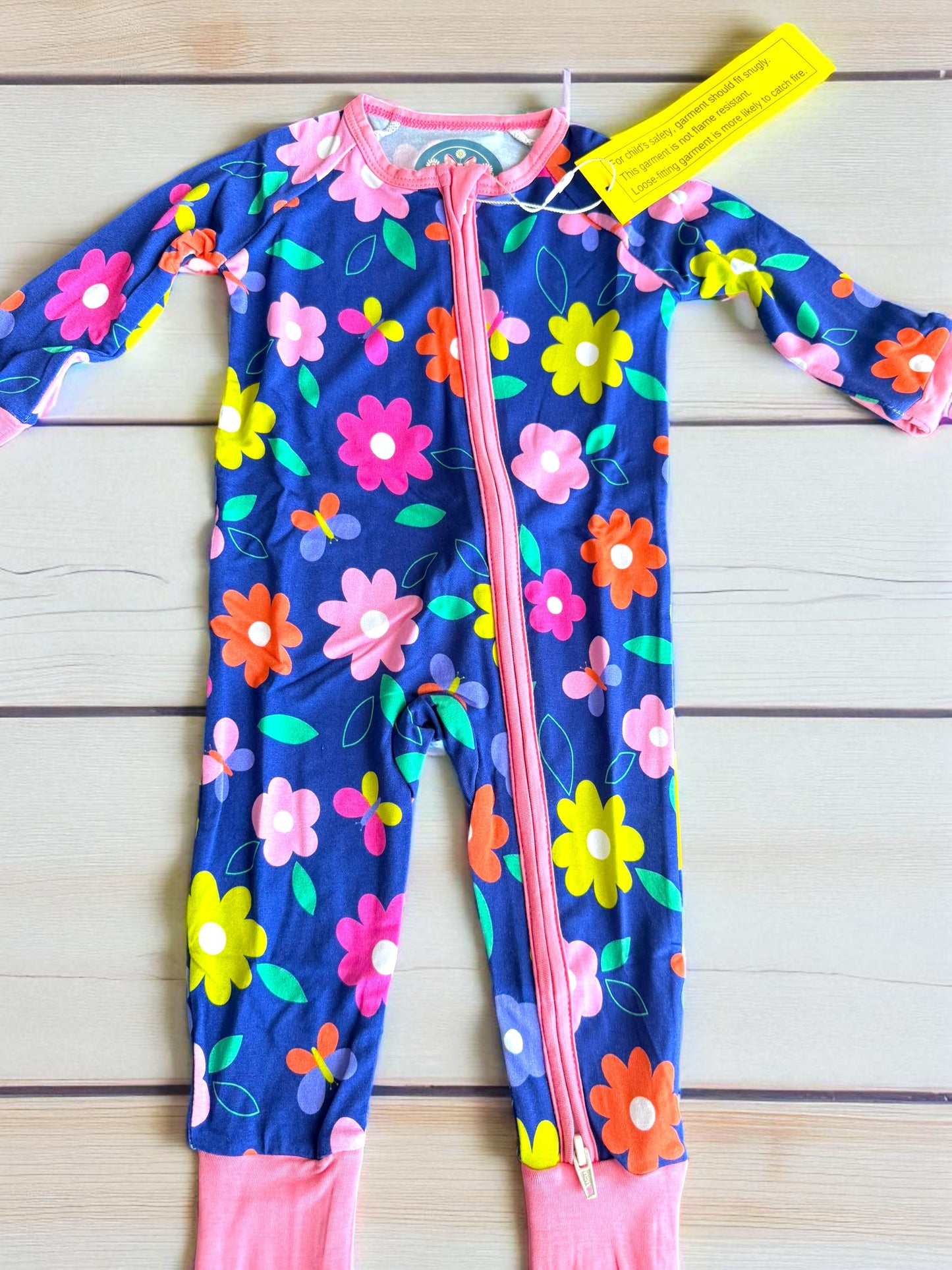 Retro Flower Bamboo Zippie