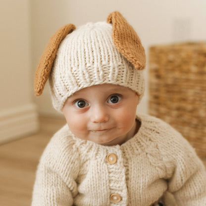 Puppy Dog Beanie Hat for Baby & Kids