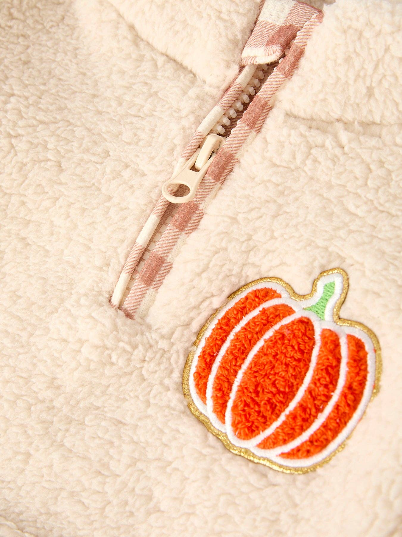 Thanksgiving Girls Fall Winter Furry Top Plaid Pants with Matching Headband