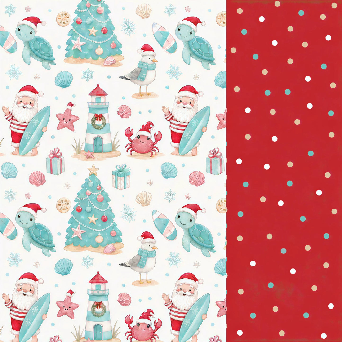 Holiday Bamboo Beach Christmas Zippie