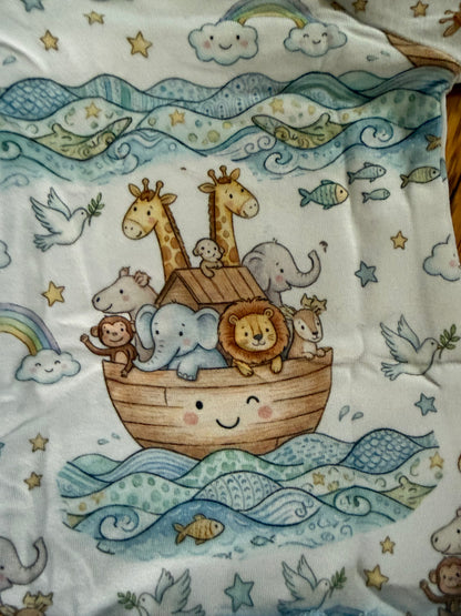 Noah's Ark  Extra Ruffle zippie pajama