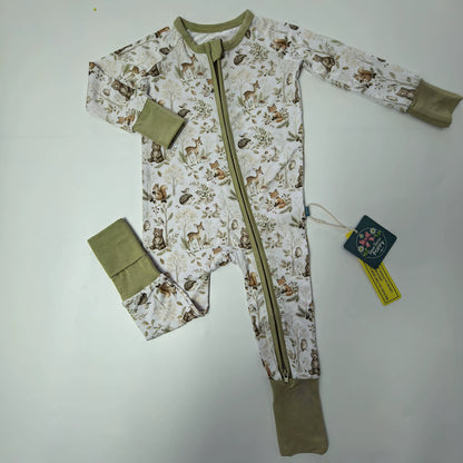 Woodland theme bamboo zippie