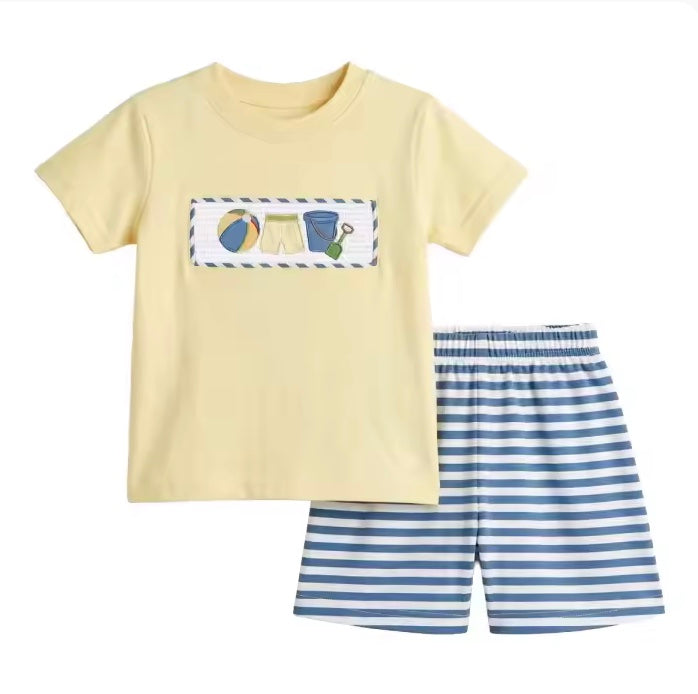 Beach ball boy short set. ETA (mid April)