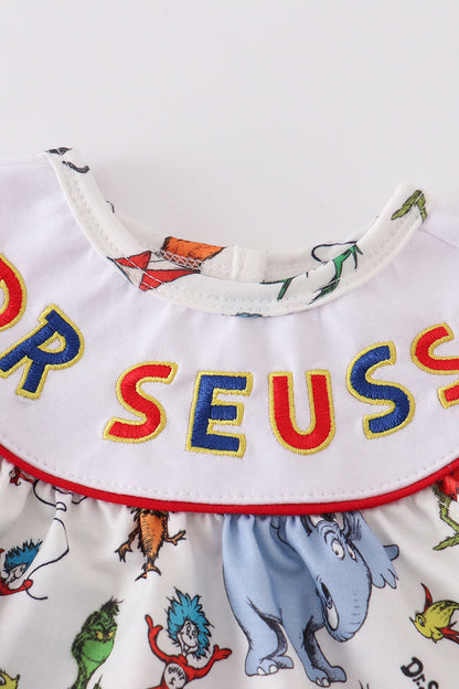Dr.Seuss embroidery girl bubble