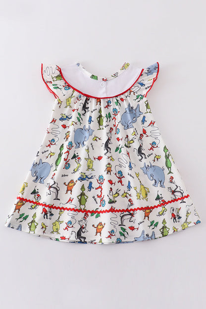 Dr.Seuss embroidery dress