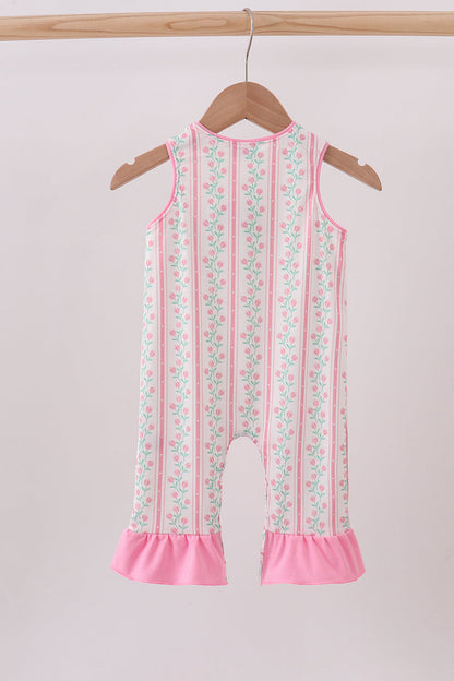 Smocked ruffle tulip romper