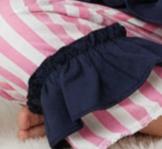 valentine doghouse ruffle pant set