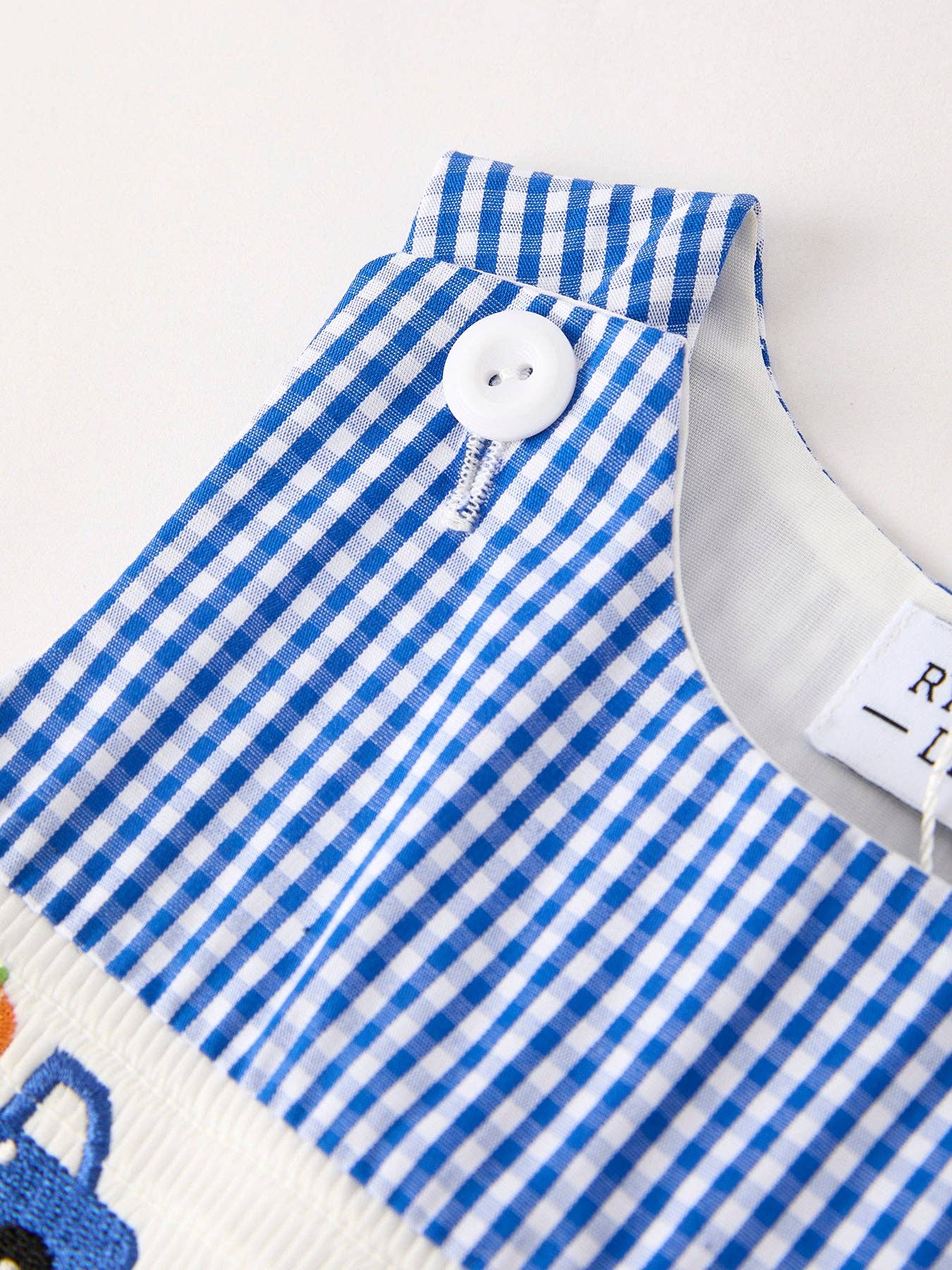 Fall Thanksgiving & Halloween Truck Smock Embroidery Baby Boy Romper