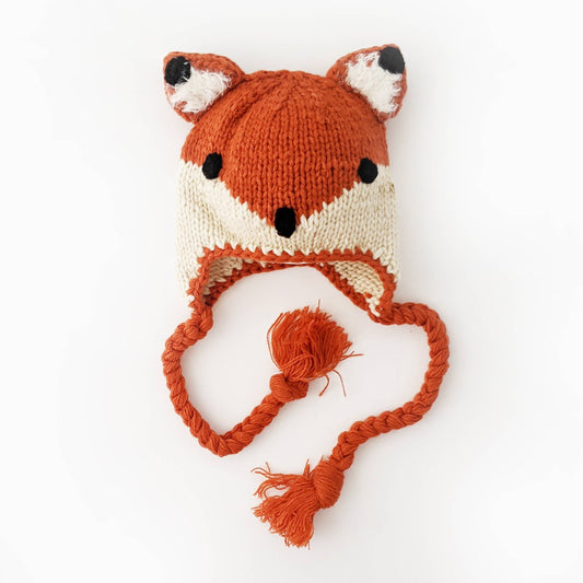 Fox Earflap Beanie Hat Baby & Kids