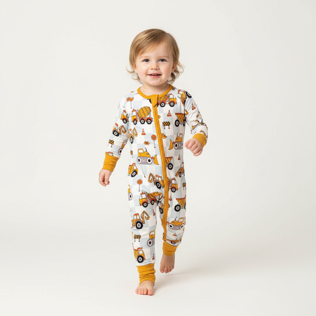 Bamboo zippie construction theme