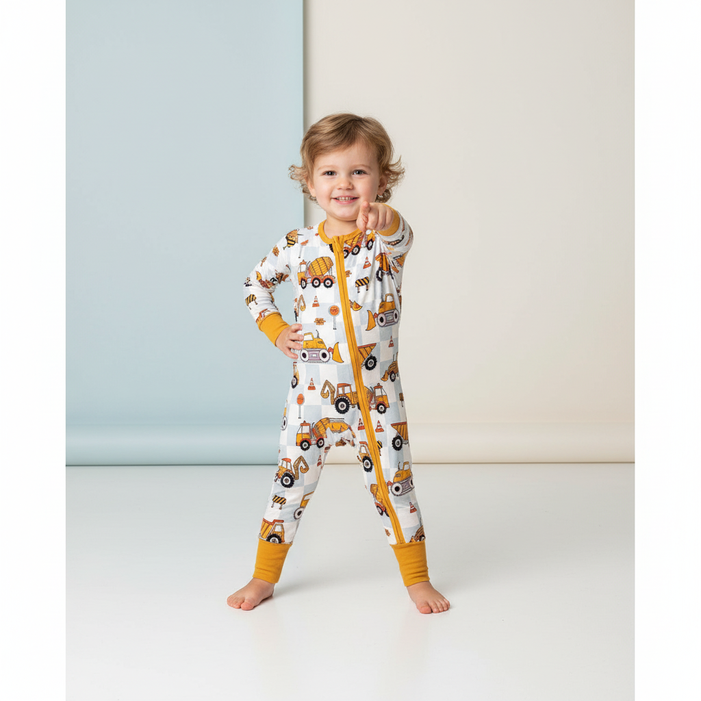 Bamboo zippie construction theme