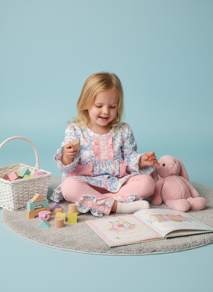 Ruffles and bows pant set