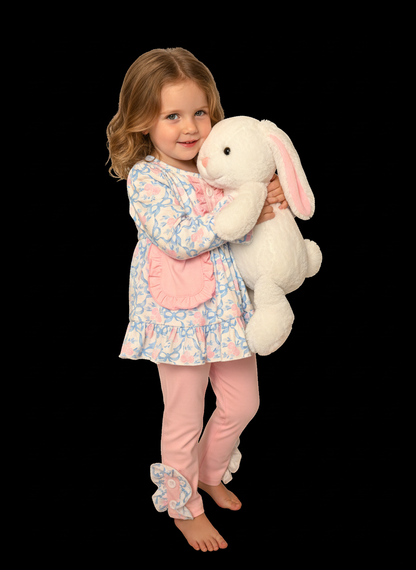 Ruffles and bows pant set