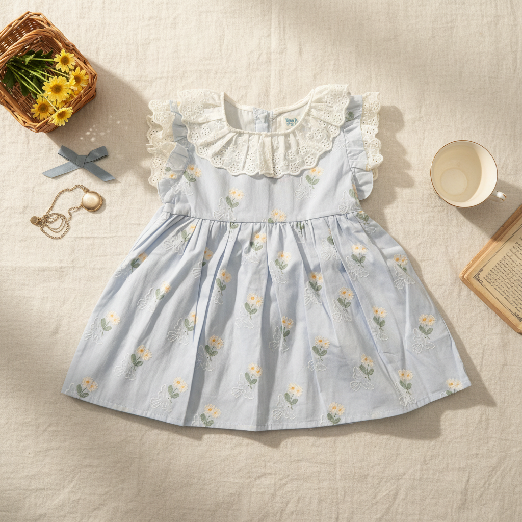 Blue daisy dress
