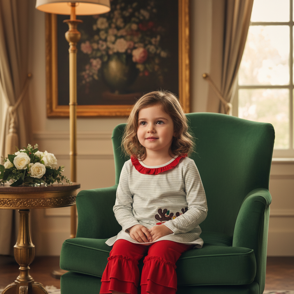 Reindeer ruffles Christmas set