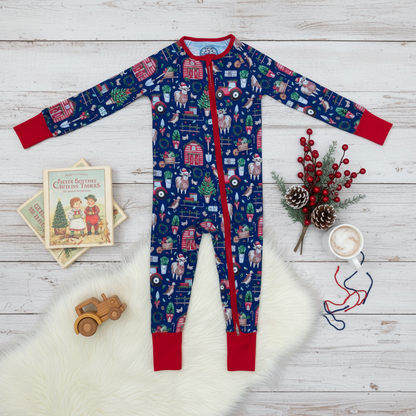 Christmas farm zippie