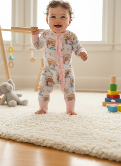 Noah's ark ruffle Zippie