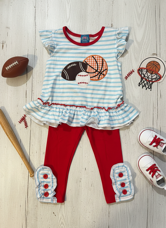 Game day ruffled set