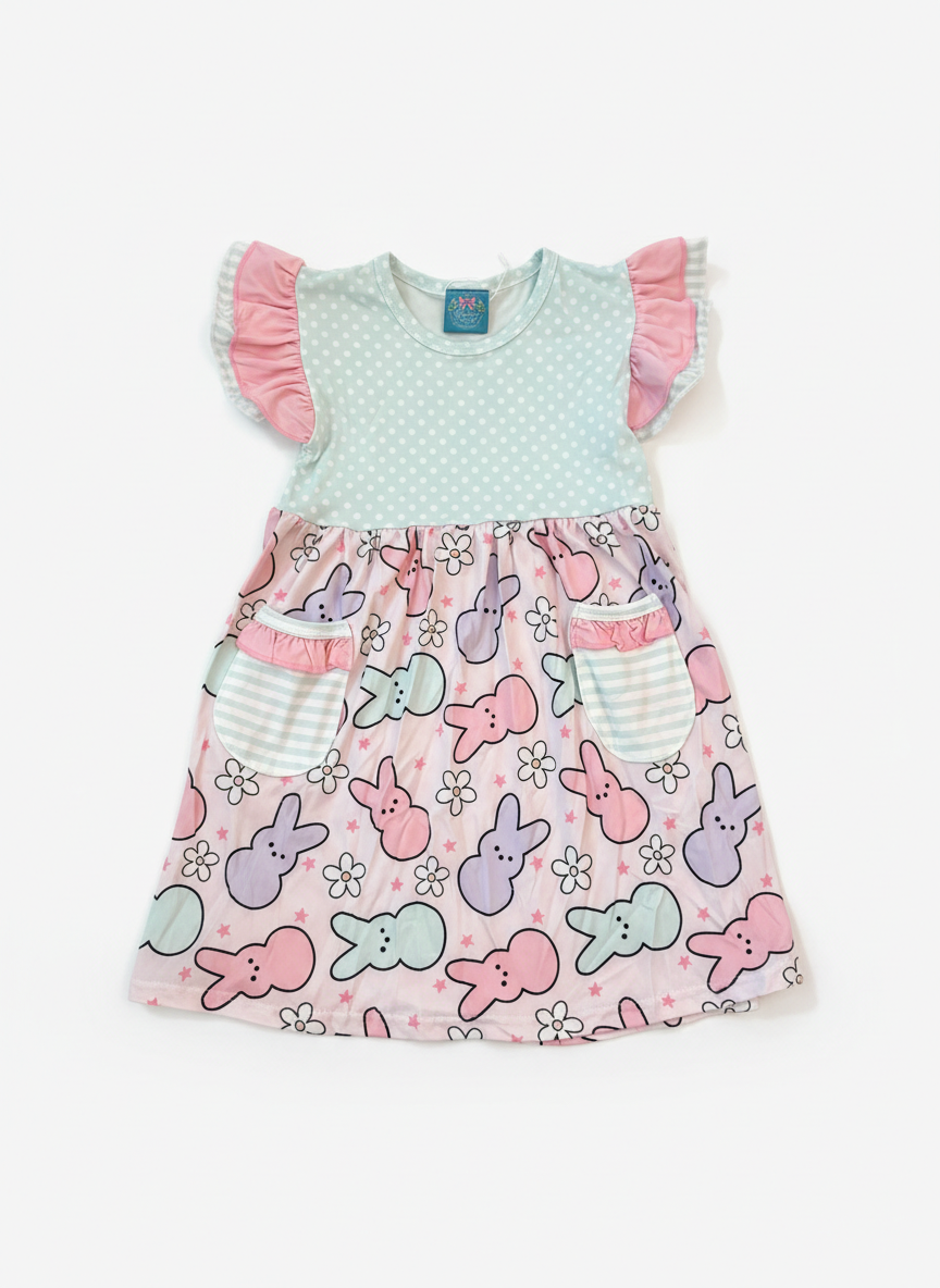 Bunny blossoms flutter dress