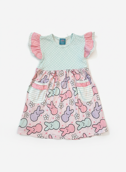 Bunny blossoms flutter dress