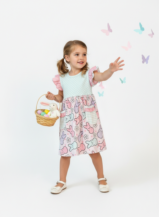 Bunny blossoms flutter dress
