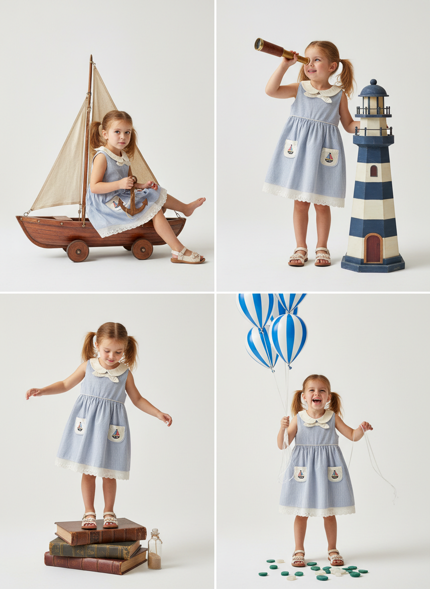 Sail away seersucker dress