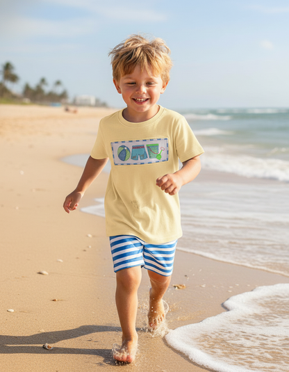 Beach ball boy short set. ETA (mid April)