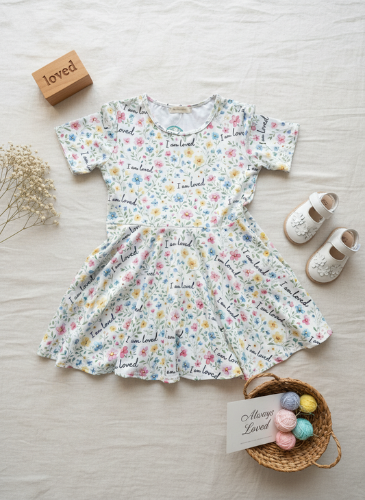 I am loved Cotton Twirl Dress