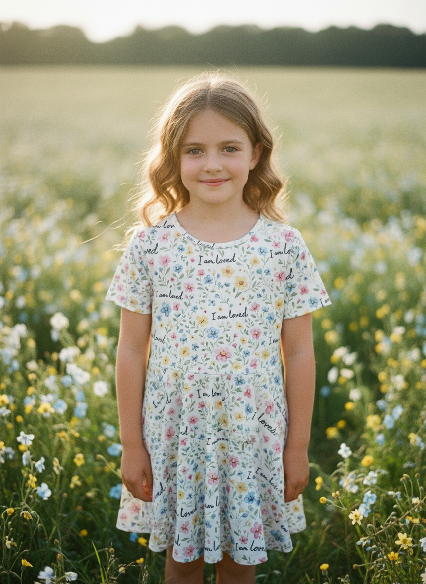 I am loved Cotton Twirl Dress