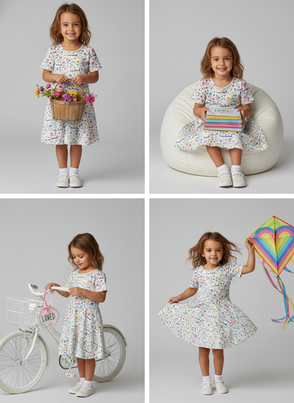 I am loved Cotton Twirl Dress