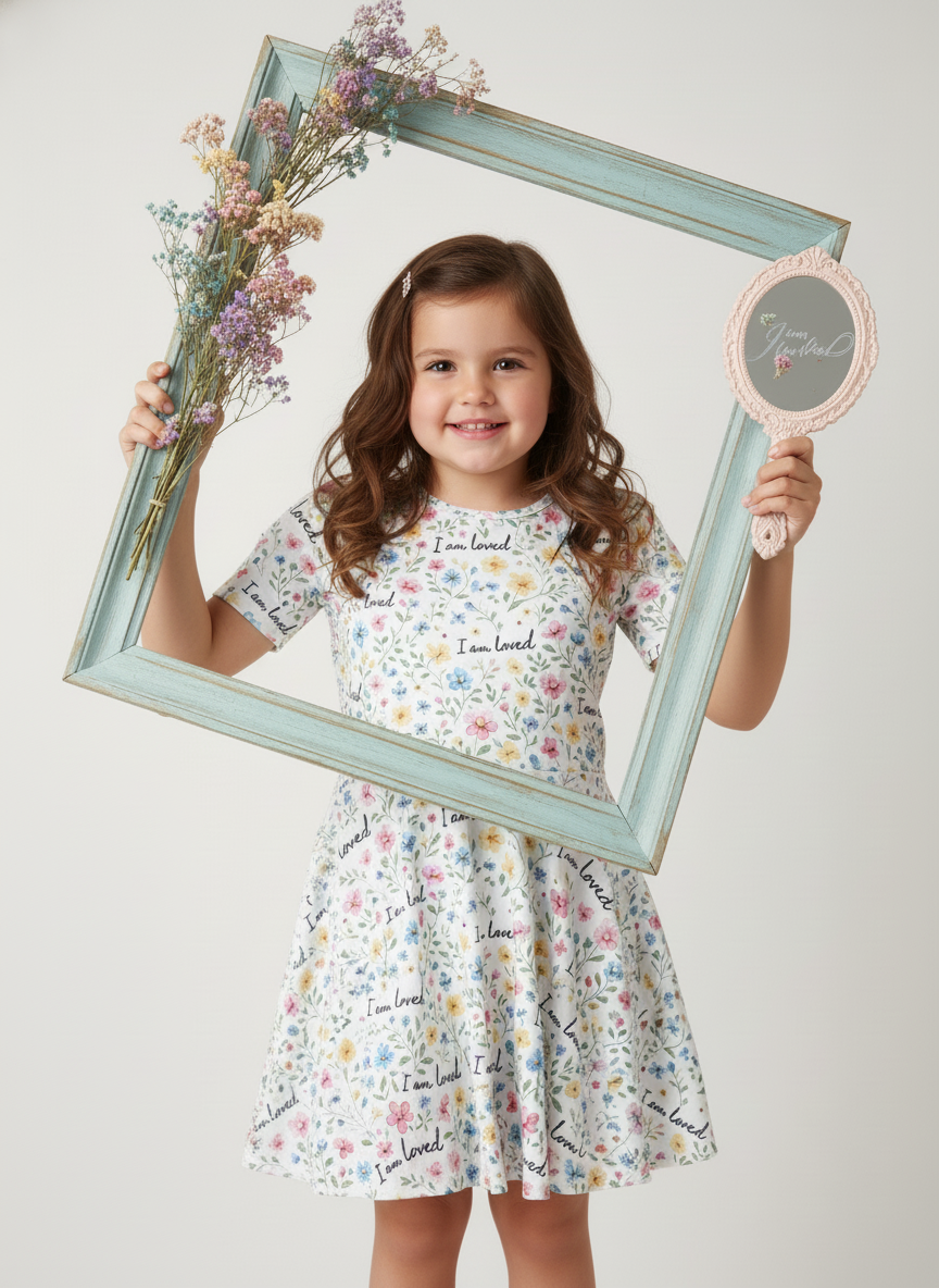 I am loved Cotton Twirl Dress