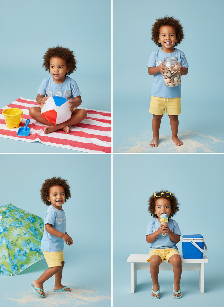 Beach ball outfit set