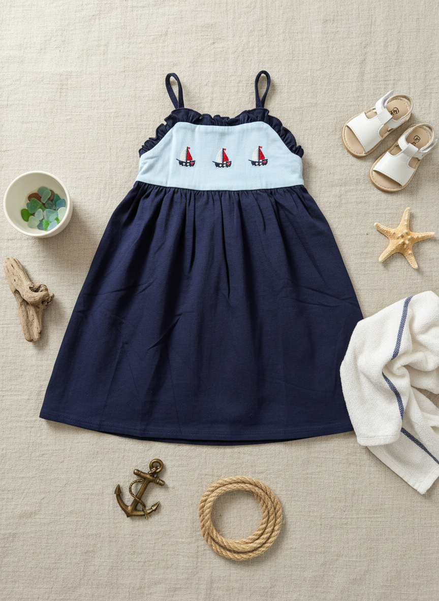 Nautical dream s sailboat tie string dress