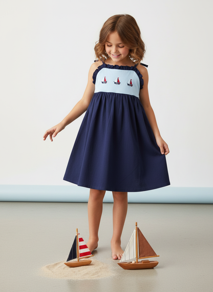 Nautical dream s sailboat tie string dress
