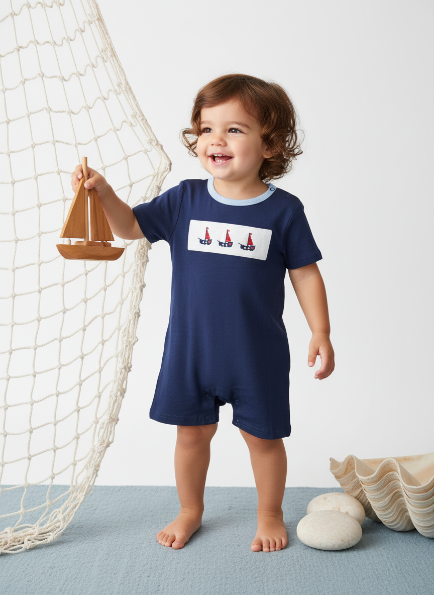 Nautical Dreams baby romper