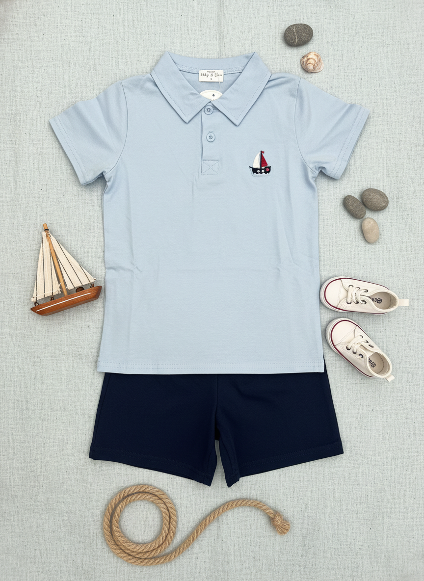 Sailboat polo shirt